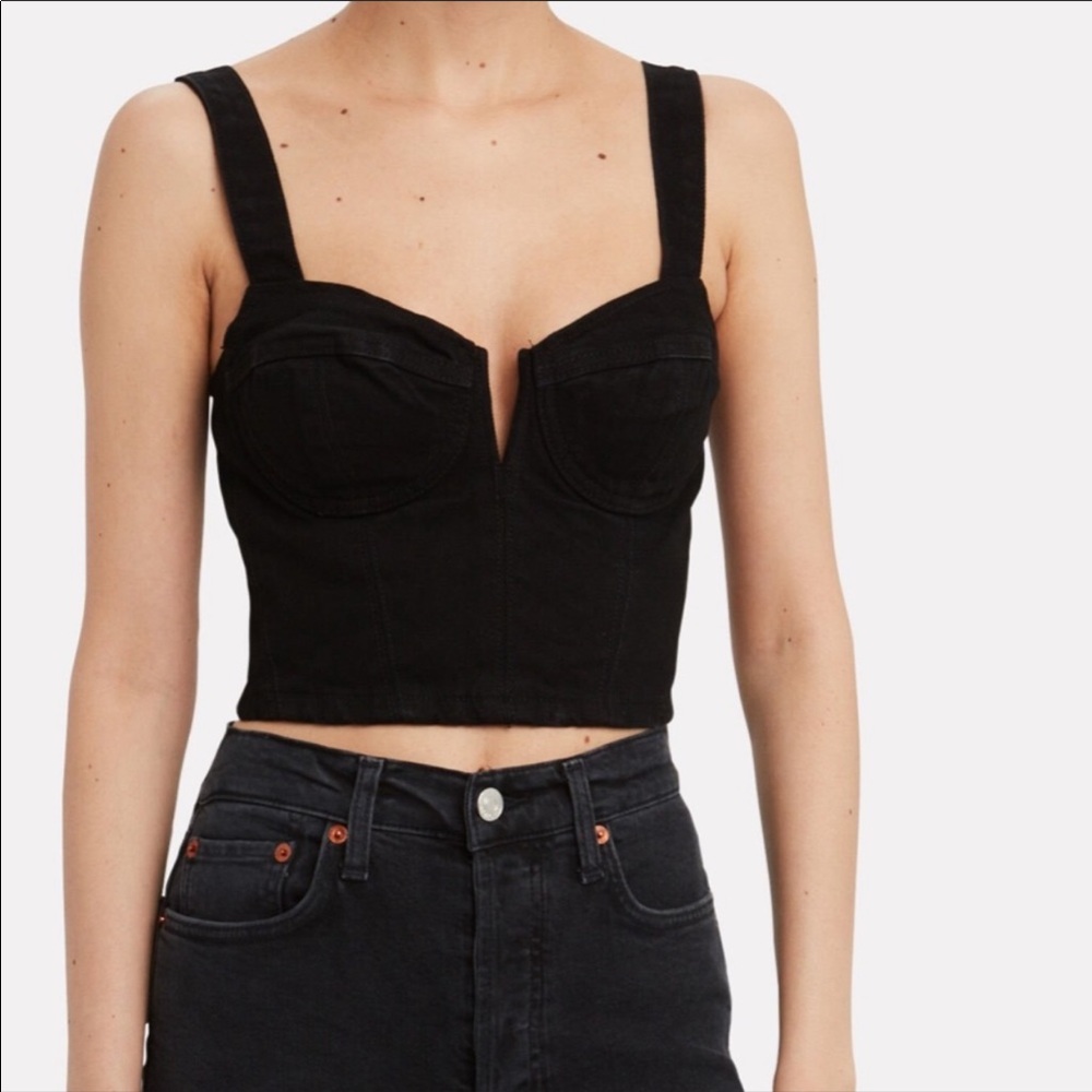 GRLFRND Ariel Denim Bralette Top - Picture 4 of 6